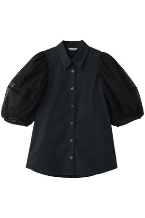 クラネ/CLANEのTULLE LAYERED SLEEVE SHIRTS(110400/110402)