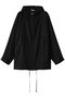 CRINKLED SHEER NYLON ZIP UP HOODIE クラネ/CLANE BLACK