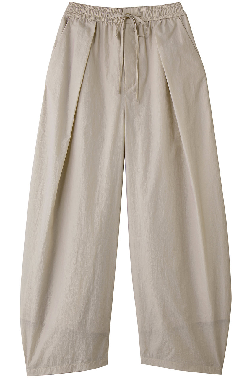 クラネ/CLANEのCRINKLED SHEER NYLON PANTS(BEIGE/10110-7243)