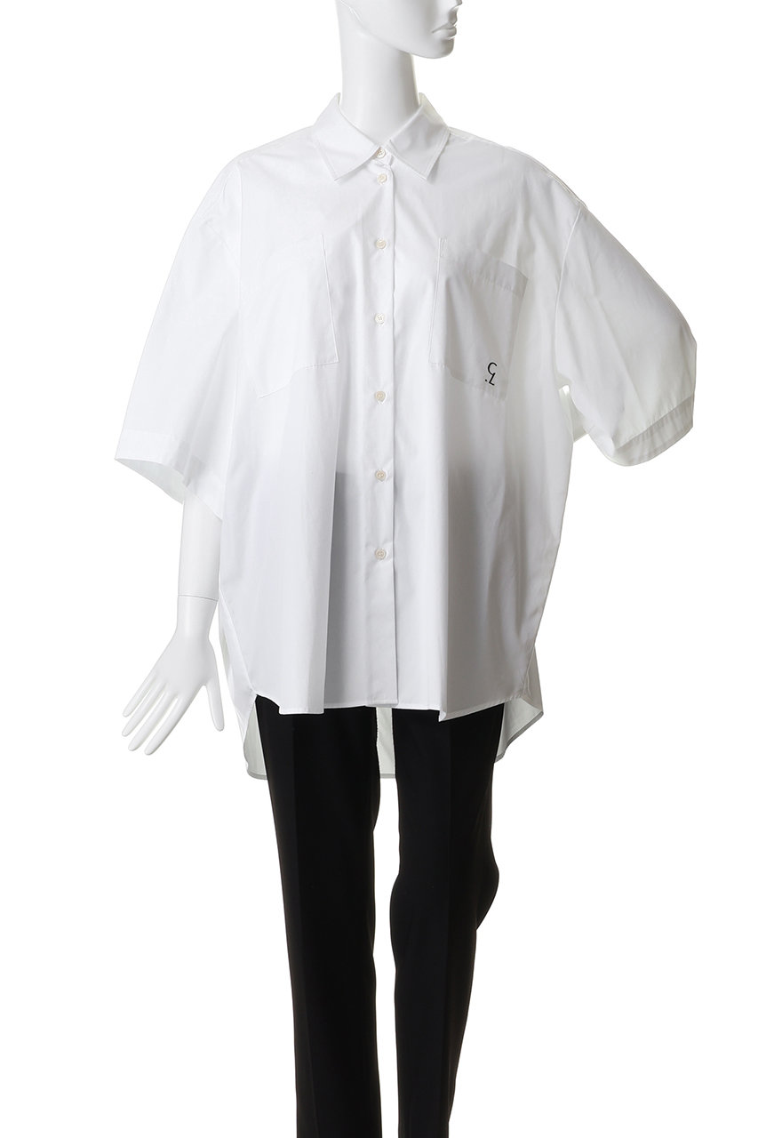 CLANE(クラネ)｜HALF SLEEVE HUGE SHIRTS/WHITE の通販｜ELLESHOP