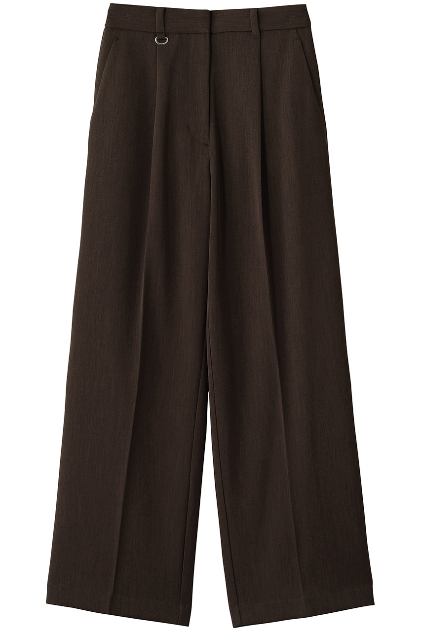 クラネ/CLANEの2WAY TUCK STRAIGHT PANTS(BROWN/11110-7033)