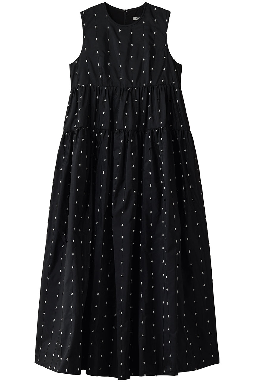 CLANE(クラネ)｜DOT TIERED VOLUME ONEPIECE/MIX の通販｜ELLESHOP