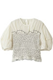 COLOR STITCHED SHIRRING TOPS