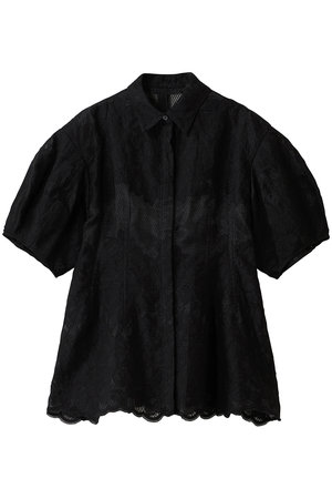 クラネ/CLANEのFLOWER LACE WAIST SHAPE TOPS