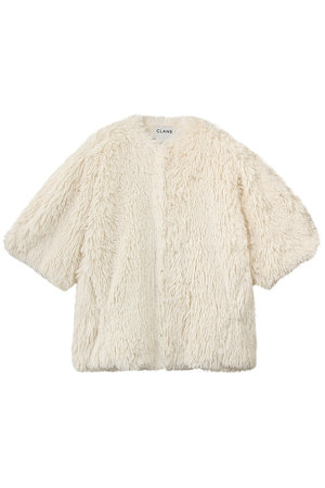 クラネ/CLANEのHALF SLEEVE FAKE FUR JACKET(110800/110801)