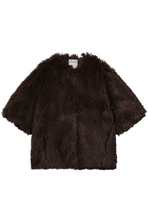 クラネ/CLANEのHALF SLEEVE FAKE FUR JACKET(110800/110801)