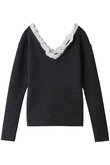 2WAY FRILL V NECK KNIT TOPS