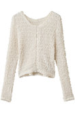 W FACE SOFT SHIRRING CARDIGAN