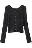 W FACE SOFT SHIRRING CARDIGAN