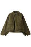 BACK FRILL MILITARY JACKET /ジャケット
