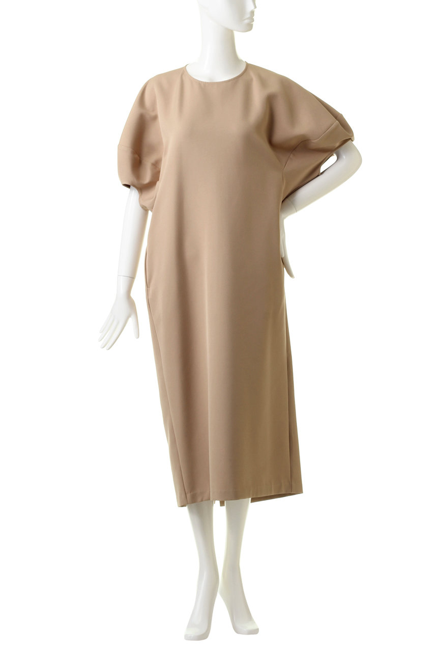 Clane クラネ Lantern Sleeve One Piece ワンピース ベージュ の通販 Elleshop エル ショップ