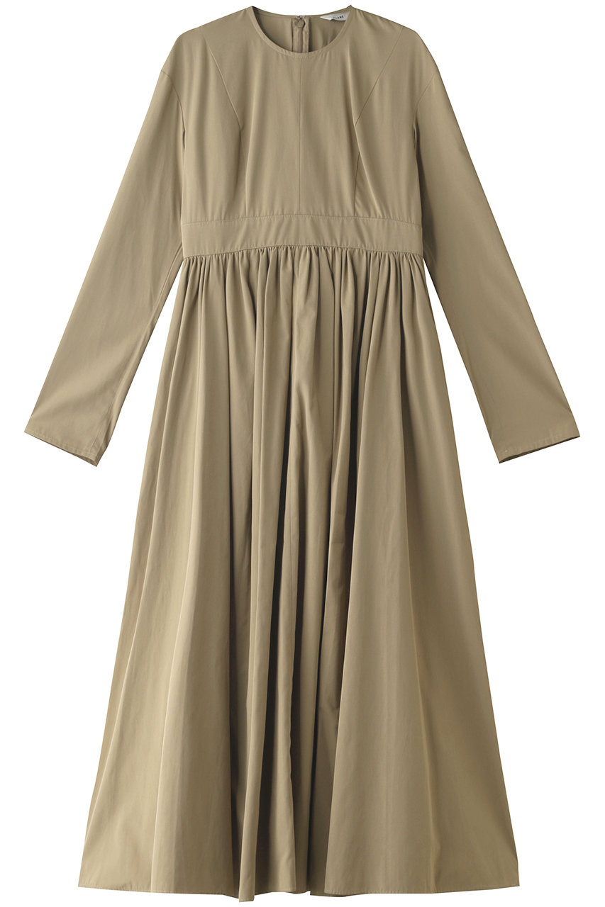 Clane クラネ Antique Volume Flare One Piece ワンピース Beige の通販 Elleshop エル ショップ