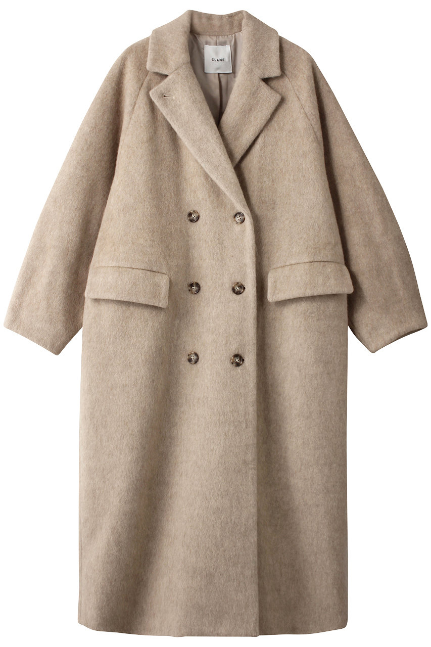 ＜ELLE SHOP＞ CLANE DOUBLE WOOL LONG COAT / コート (IVORY 1) クラネ ELLE SHOP