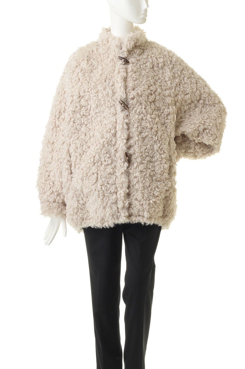 CLANE(クラネ)｜CURL FUR SHORT COAT / コート/IVORY の通販｜ELLESHOP