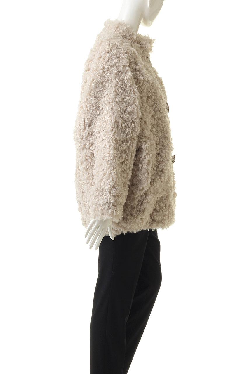 CLANE(クラネ)｜CURL FUR SHORT COAT / コート/IVORY の通販｜ELLESHOP ...