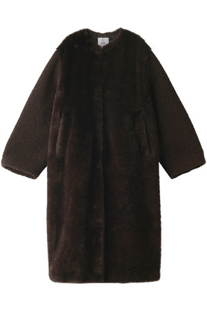 MIX FUR COCOON COAT