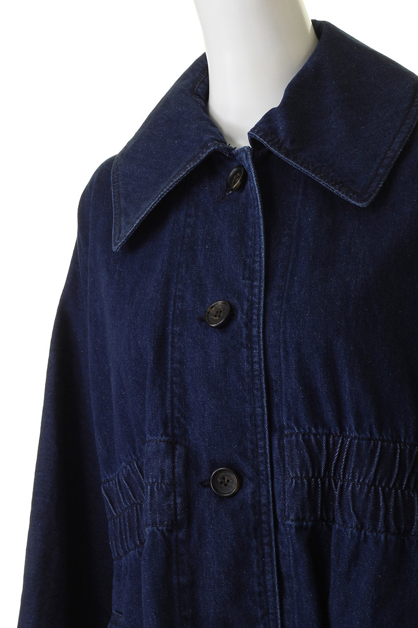 CLANE(クラネ)｜DENIM CAPE COAT コート/インディゴ の通販｜ELLESHOP