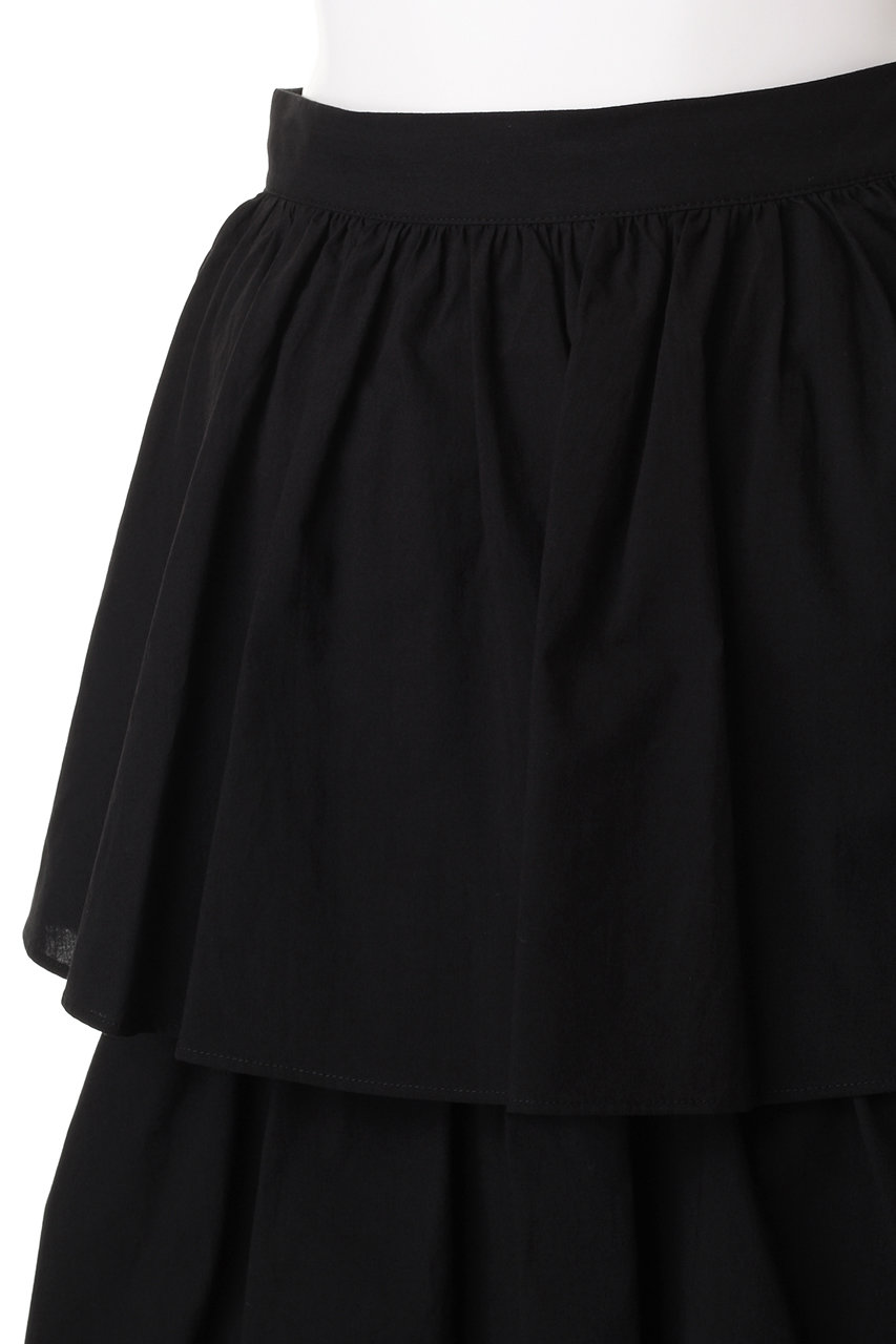 CLANE(クラネ)｜FRILL TIERED SKIRT スカート/ブラック の通販