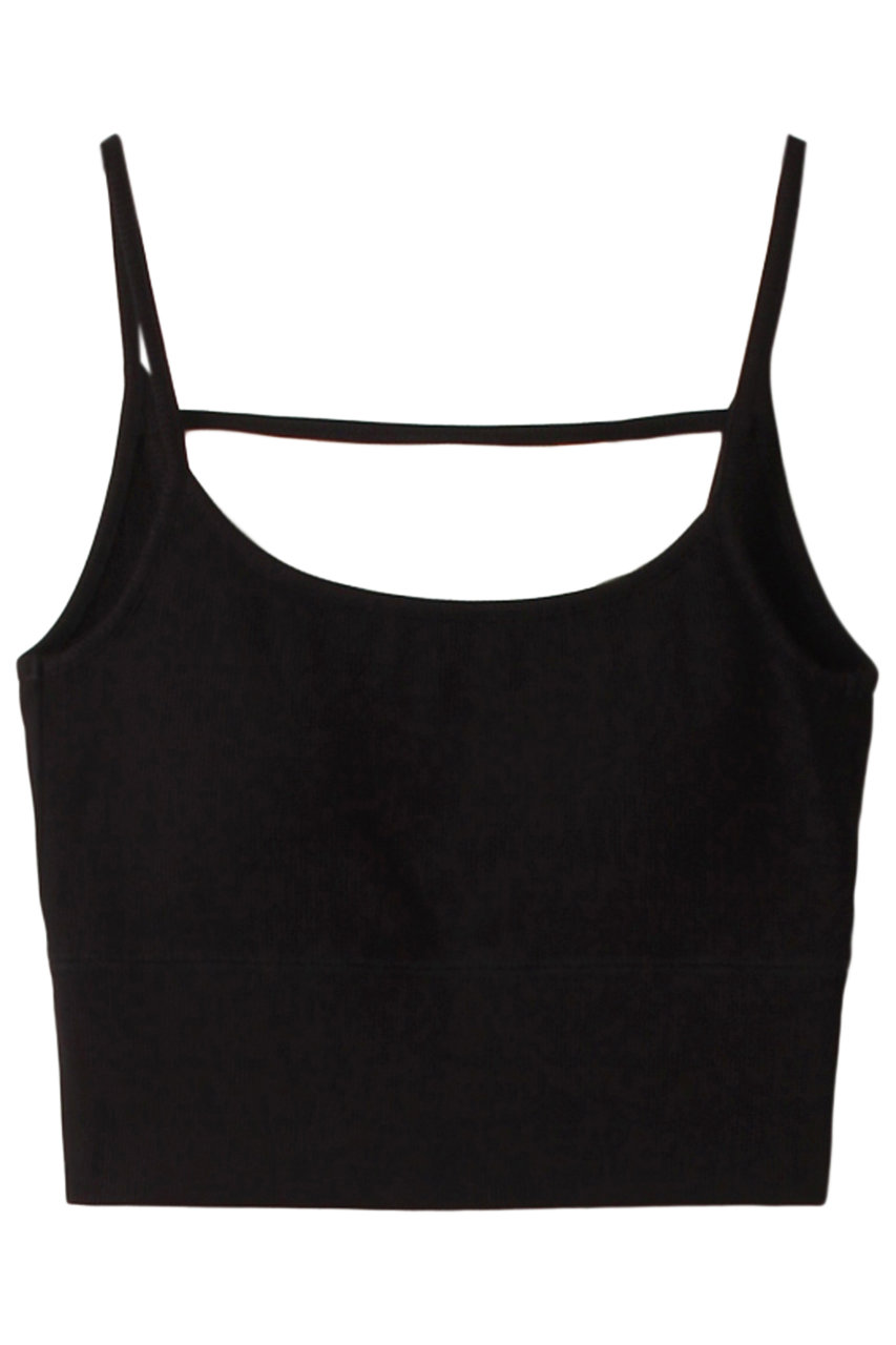 CLANE BACK STRAIGHT LINE BRA TOPS Tシャツ/カットソー (ブラック, 1) クラネ ELLE SHOP