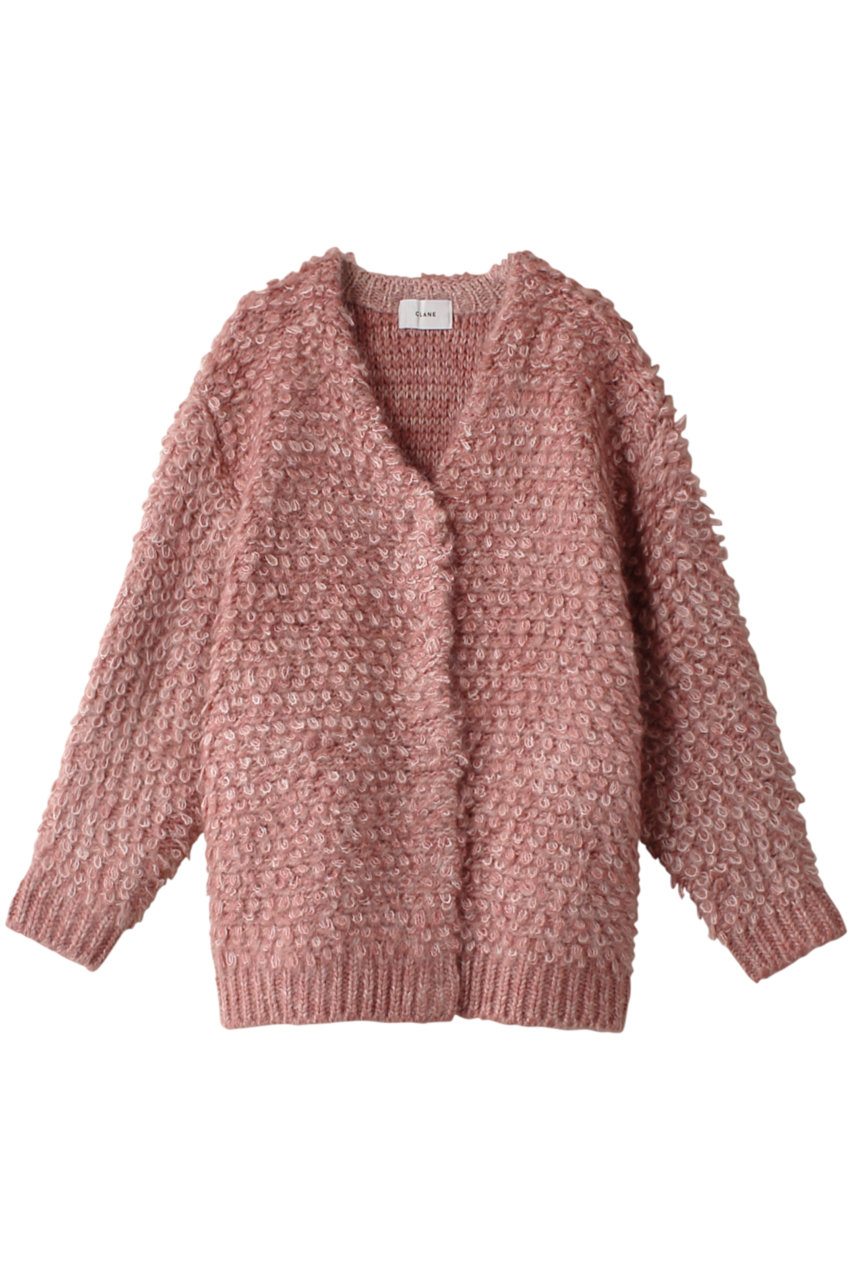 CLANE MIX LOOP MOHAIR KNIT CARDIGAN/˥åȥǥ (PINK, 1)  ELLE SHOP