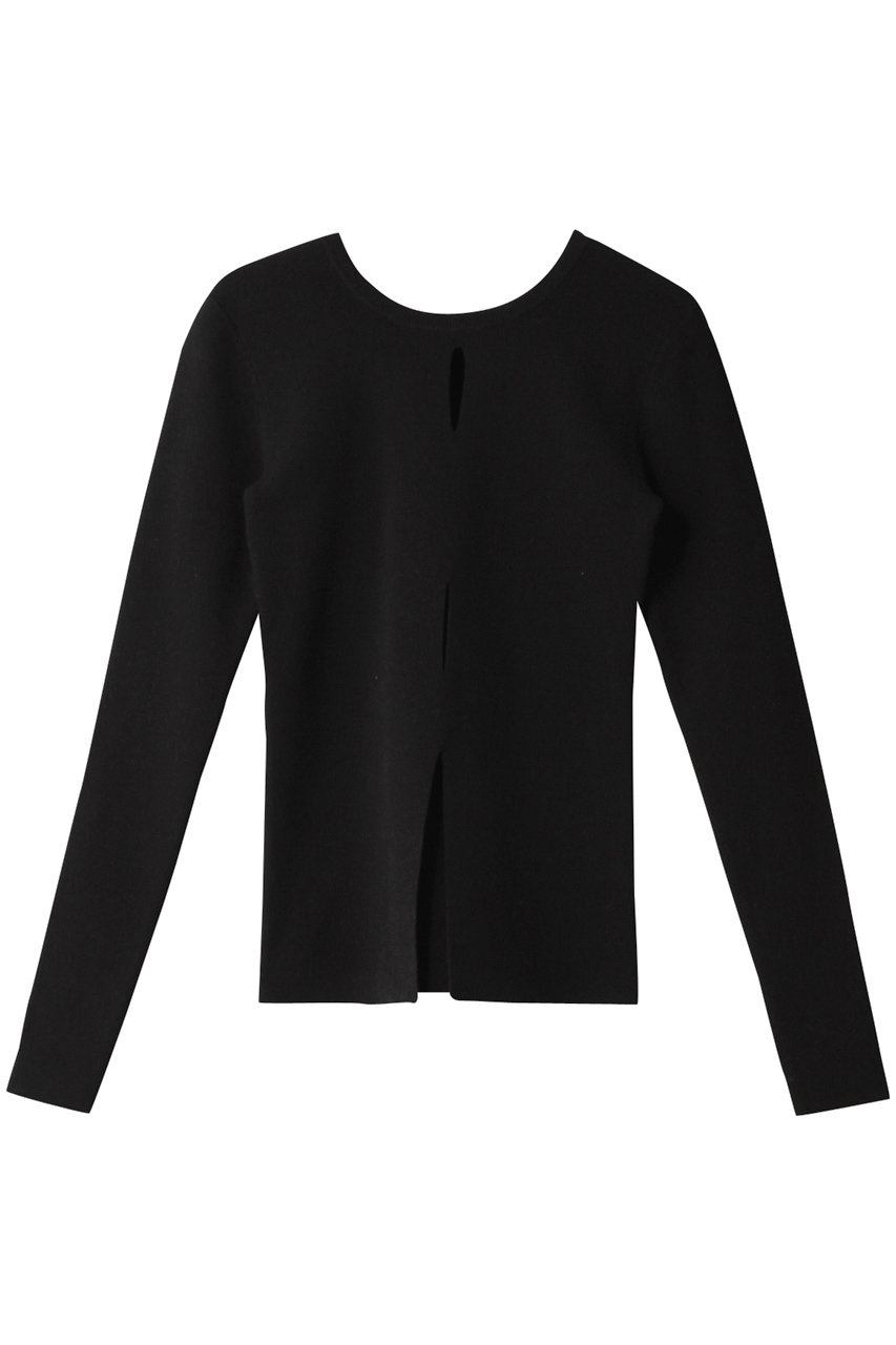 CLANE W FACE HOLE KNIT TOPS/トップス (BLACK, 2) クラネ ELLE SHOP CLANE W FACE HOLE KNIT TOPS/トップス (BLACK, 2) クラネ ELLE SHOP