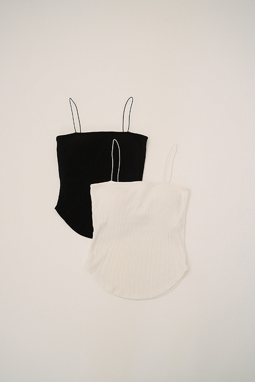 CLANE(クラネ)｜THIN CODE CAMISOLE/キャミソール/WHITE の通販