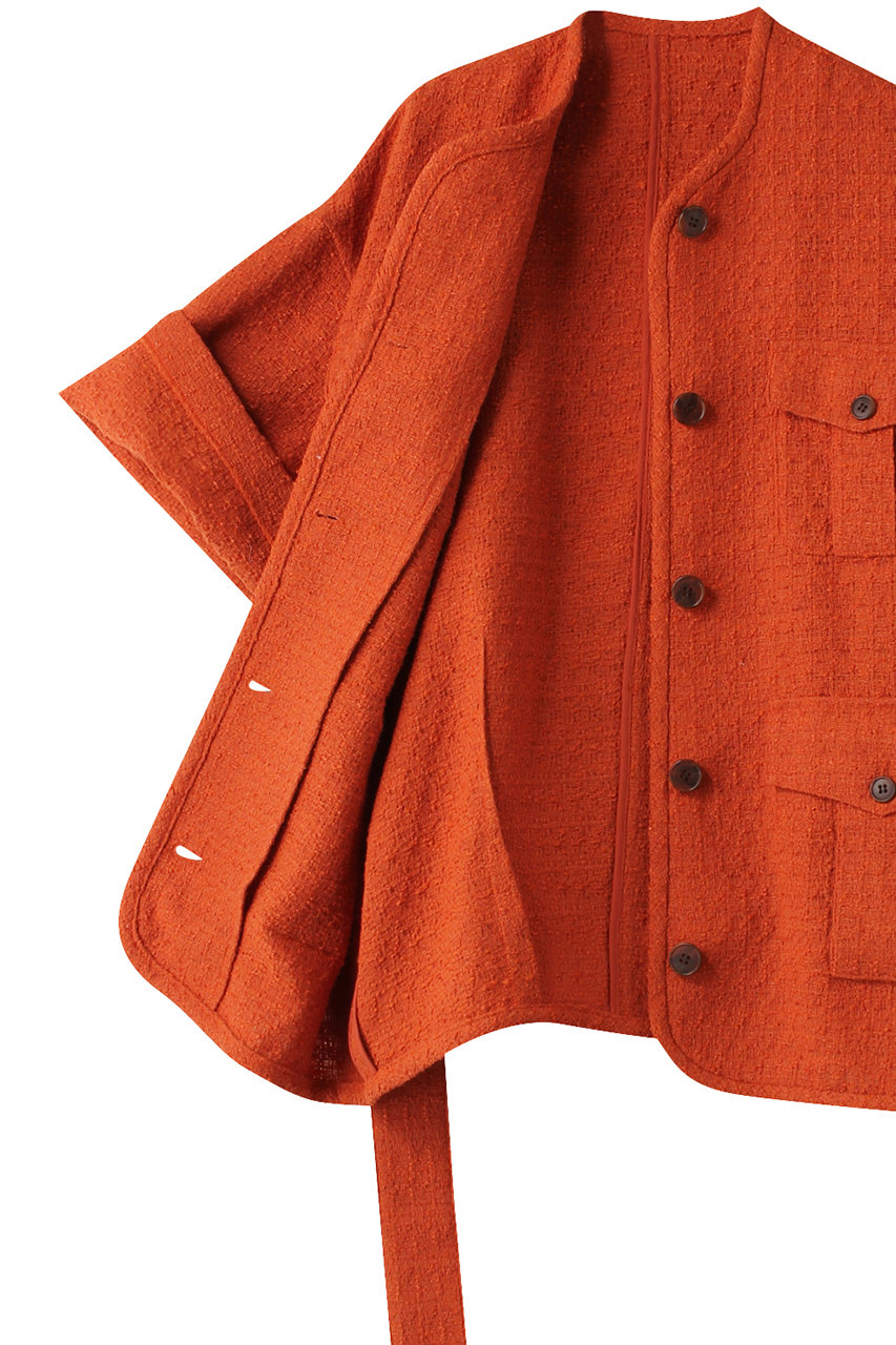 CLANE Half Sleeve Tweed JACKET/ジャケット (Orange
