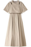 CLANE(クラネ)｜SLASH SHOULDER ONEPIECE/ワンピース/IVORY の通販