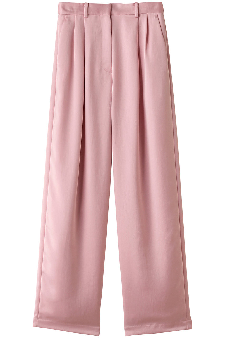 クラネ/CLANEのSATIN TUCK PANTS/パンツ(PINK/16110-7272)