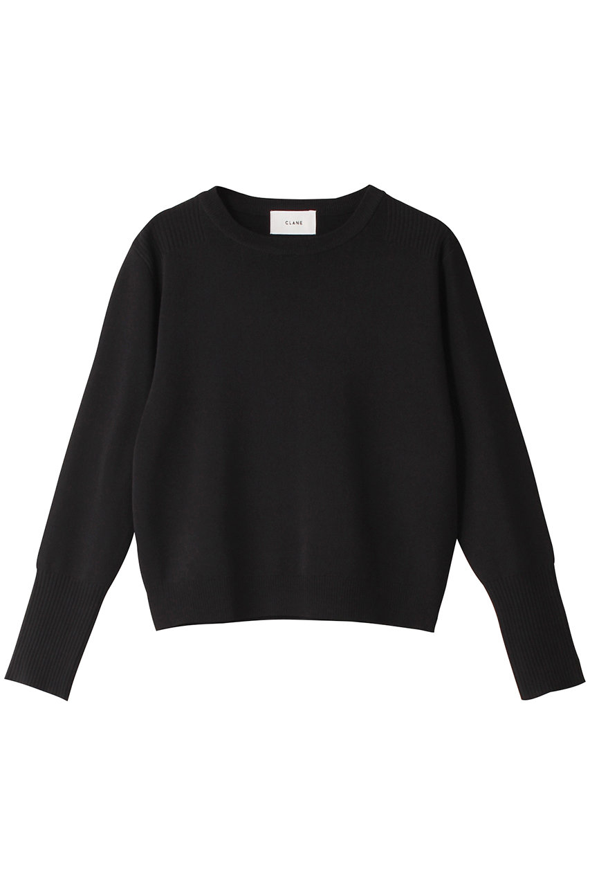 クラネ/CLANEのBASIC COMPACT KNIT ニット/セーター(BLACK/17106-2202)