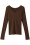 W FACE V NECK COMPACT TOPS Tシャツ/カットソー クラネ/CLANE BROWN