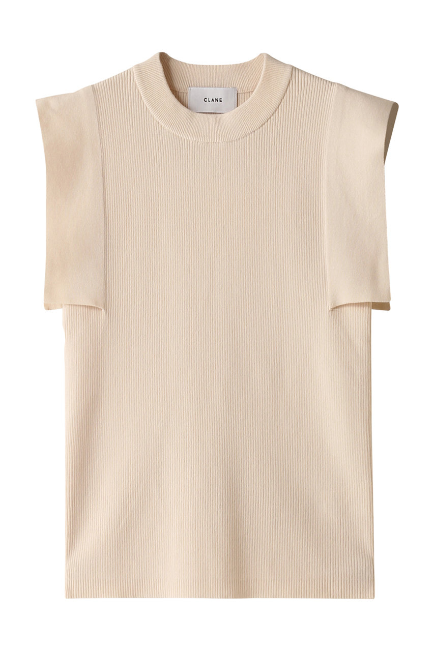 クラネ/CLANEのSQUARE SLEEVE KNIT ニット/セーター(IVORY/17106-2192)