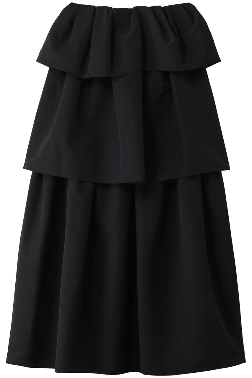 クラネ/CLANEのFRILL TIERED SKIRT スカート(BLACK/17109-6152)