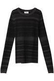 CLANE(クラネ)｜MOLE MIX BORDER KNIT TOPS ニット/BLUE の通販