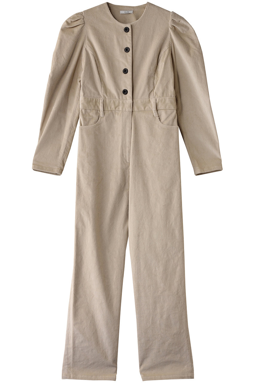 クラネ/CLANEのCORDUROY JUMPSUIT ジャンプスーツ(IVORY/17112-5322)