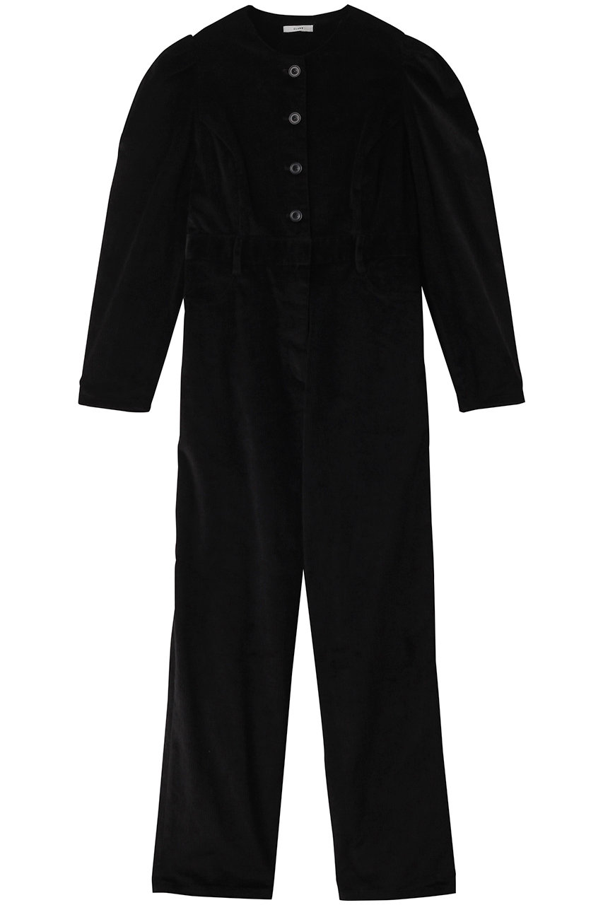 クラネ/CLANEのCORDUROY JUMPSUIT ジャンプスーツ(BLACK/17112-5322)