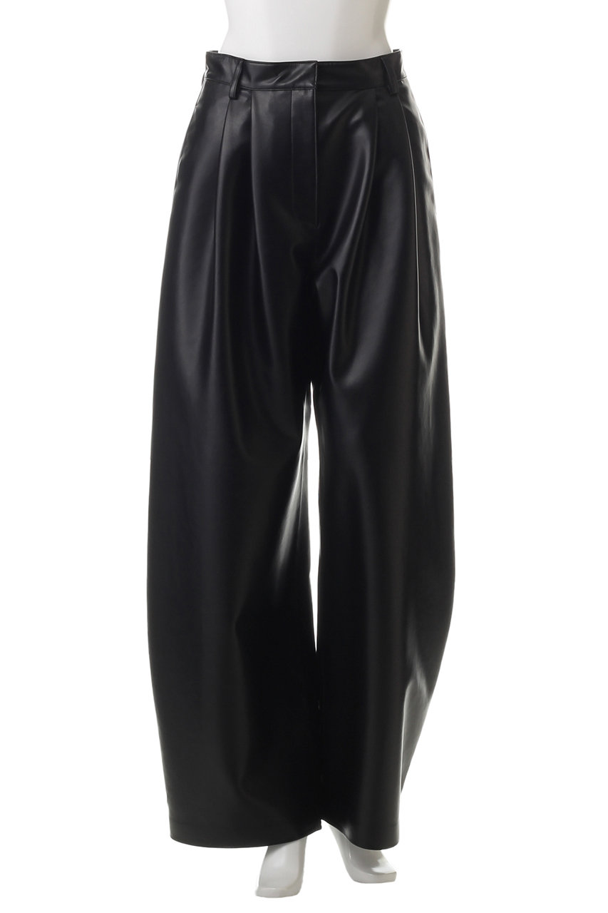 CLANEアイボリーサイズ2 CLANE(クラネ)｜CURVY VEGAN LEATHER PANTS パンツ/IVORY の通販