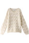 BUMPY OVER V NECK KNIT TOPS ニット クラネ/CLANE IVORY