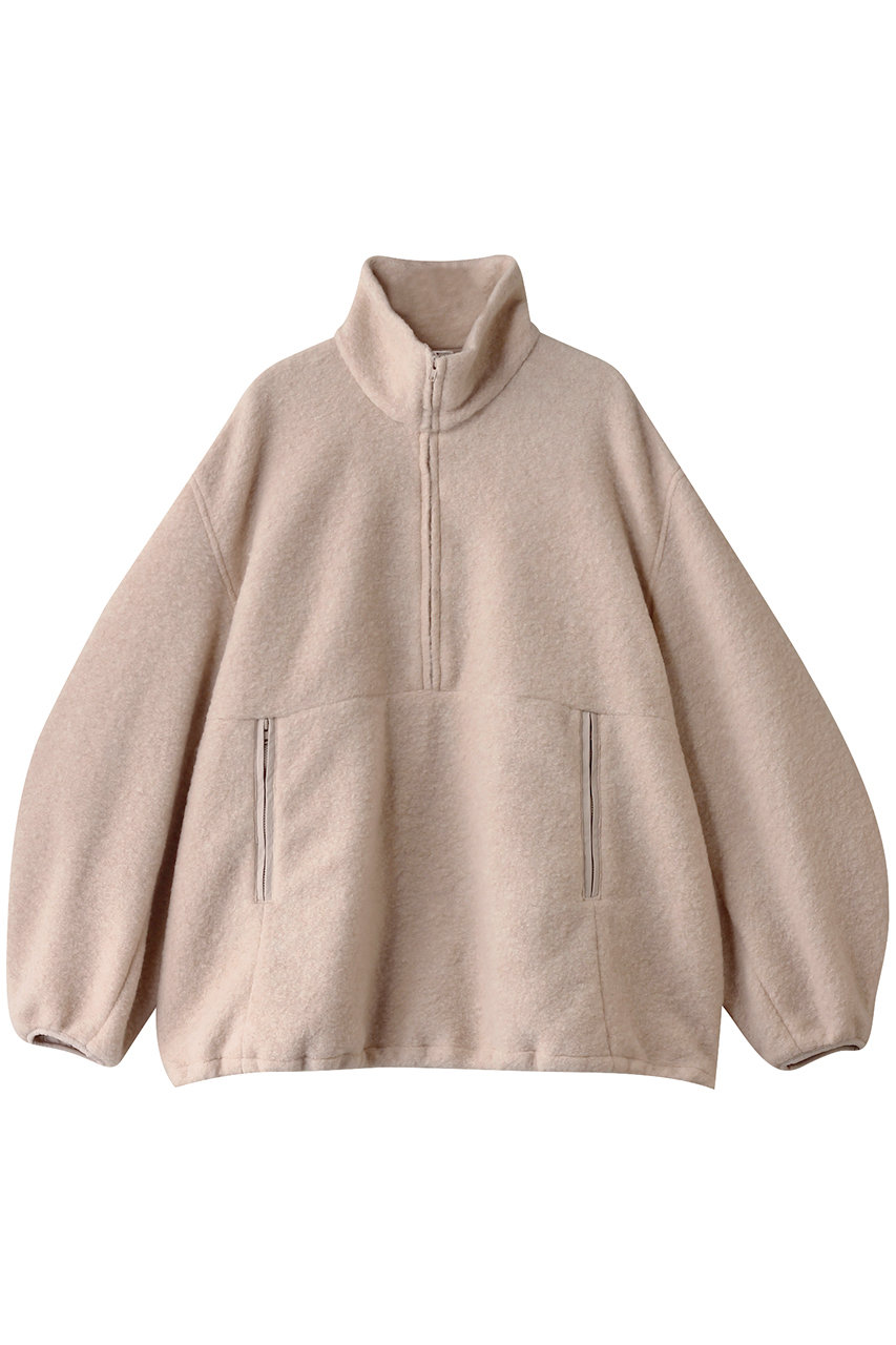 クラネ/CLANEのSLIVER HALF ZIP TOPS カットソー(IVORY/17105-1282)