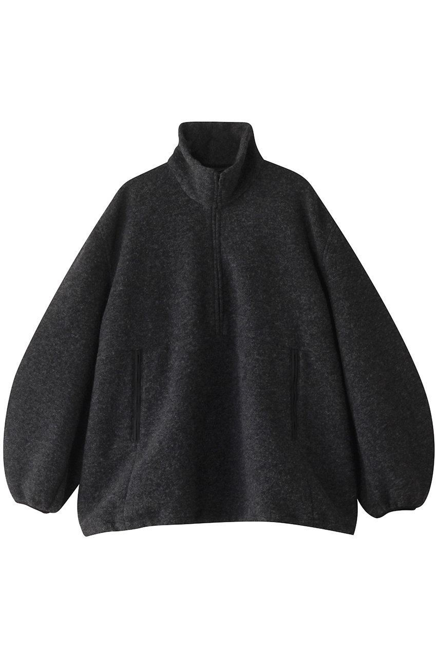 クラネ/CLANEのSLIVER HALF ZIP TOPS カットソー(CHARCOAL　GRAY/17105-1282)