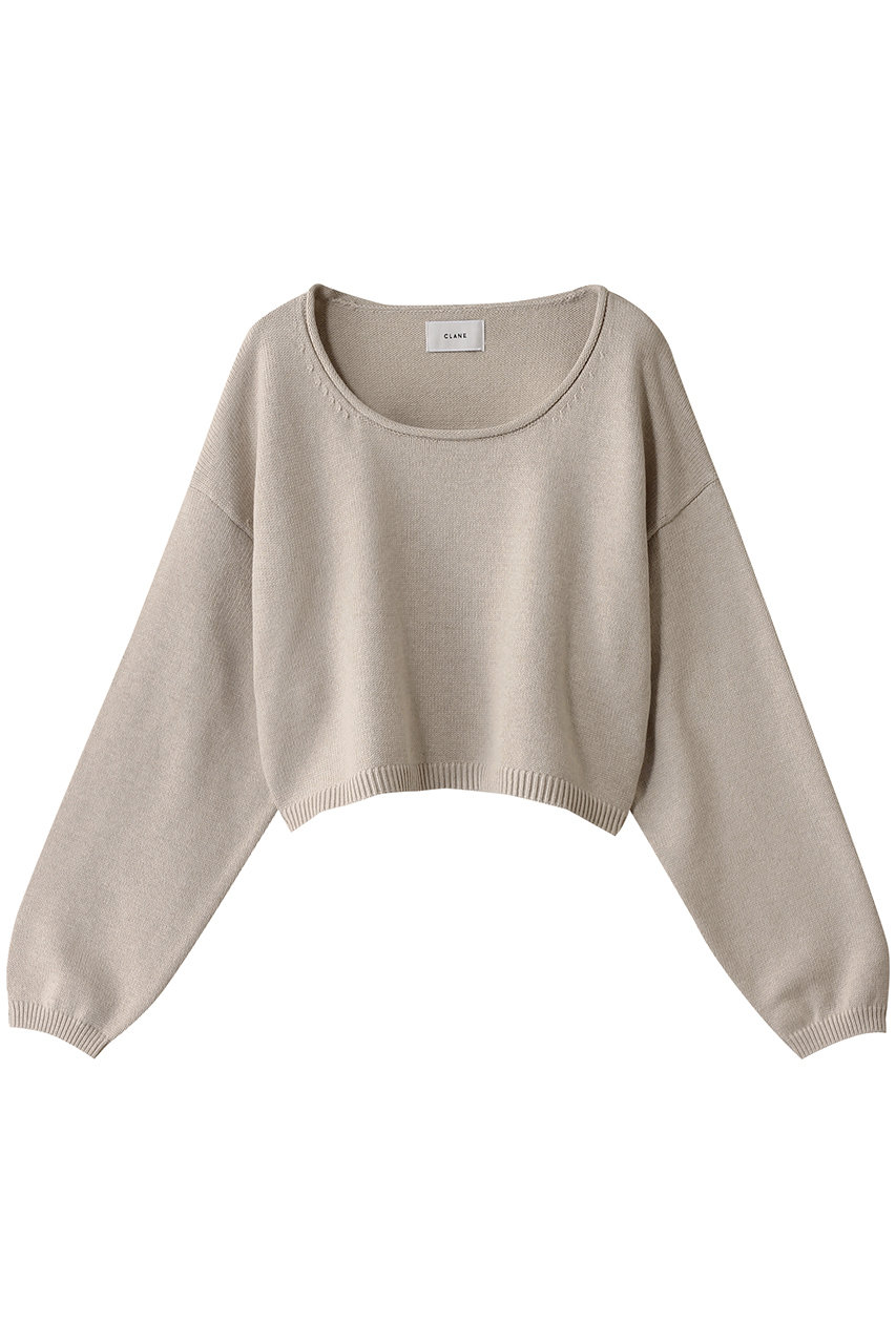 クラネ/CLANEのROLL NECK SHORT KNIT TOPS/ニット(IVORY/18106-2262)