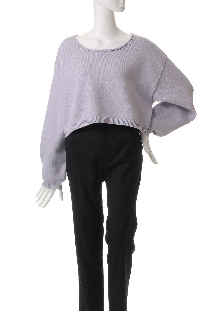 CLANE(クラネ)|ROLL NECK SHORT KNIT TOPS/ニット/IVORY の通販 CLANE(クラネ)|ROLL NECK SHORT KNIT TOPS/ニット/IVORY の通販