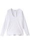 DEEP U NECK TOPS/Tシャツ クラネ/CLANE WHITE