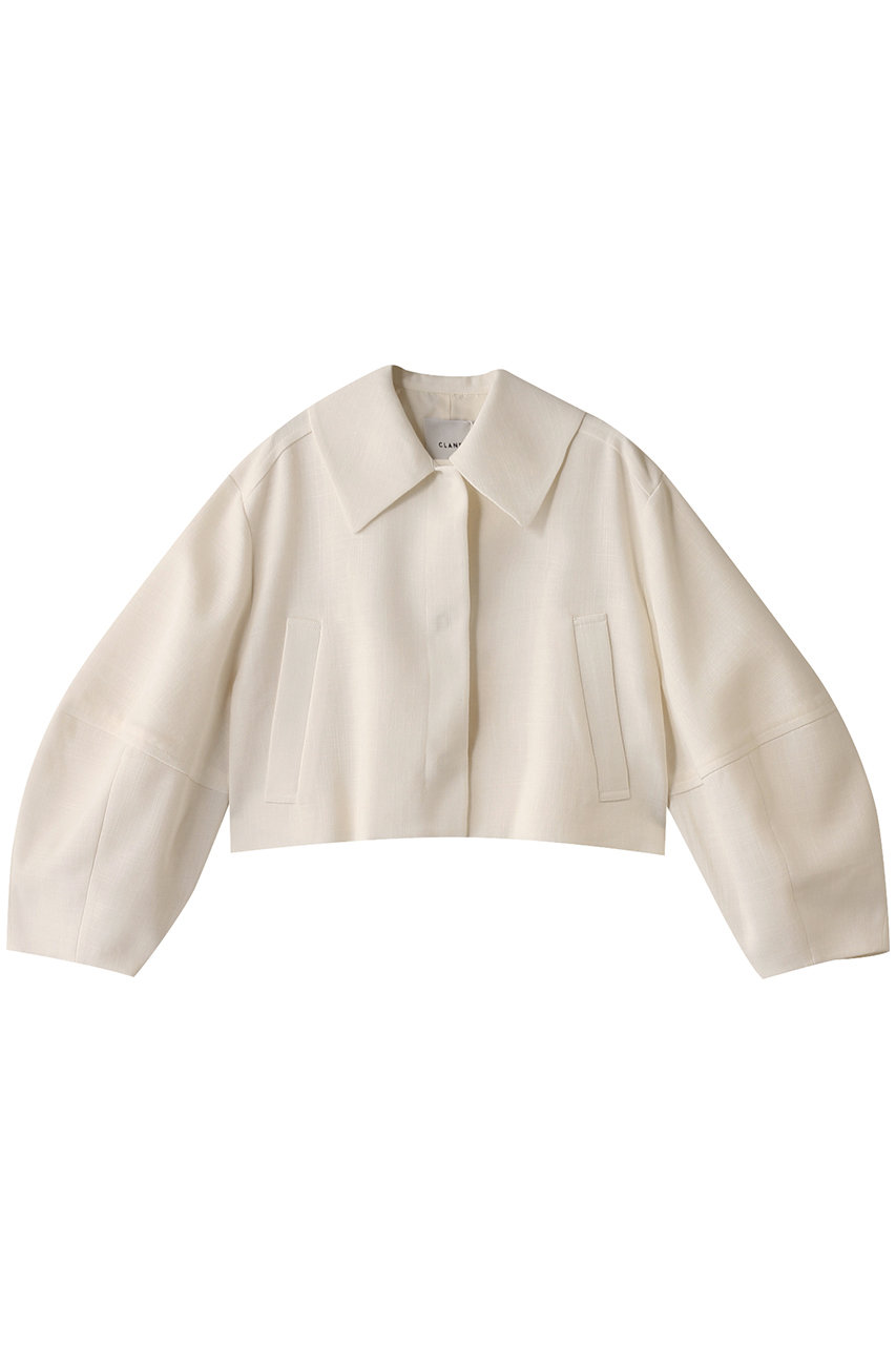 クラネ/CLANEのCOCOON SLEEVE SHORT JACKET/ジャケット(IVORY/18104-0512)