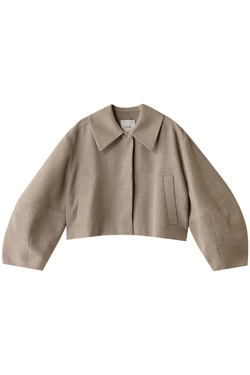 クラネ/CLANEのCOCOON SLEEVE SHORT JACKET/ジャケット(BEIGE/18104-0512)