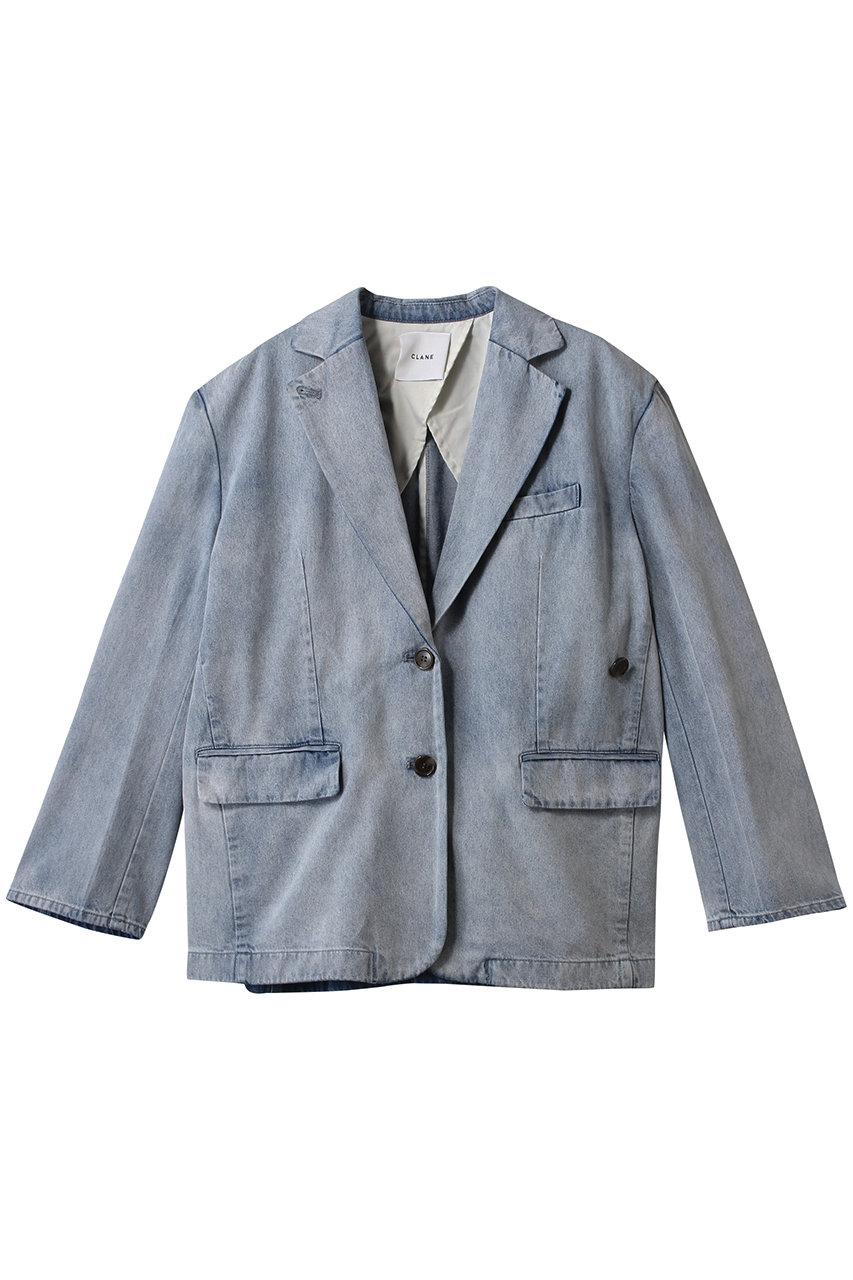 CLANE FADED COLOR TAILORED JACKET/ジャケット (INDIGO, 2) クラネ ELLE SHOP CLANE FADED COLOR TAILORED JACKET/ジャケット (INDIGO, 2) クラネ ELLE SHOP