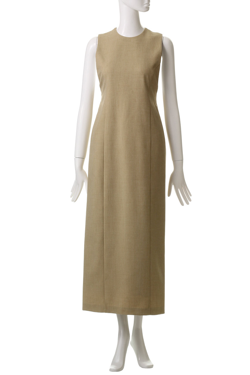 CLANE(クラネ)｜BACK SHEER MAXI ONEPIECE/ワンピース/BEIGE の