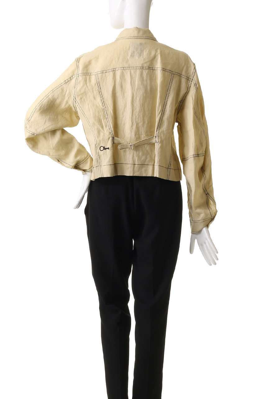 CLANE(クラネ)｜LINEN SHIRT JACKET/ジャケット/YELLOW の通販
