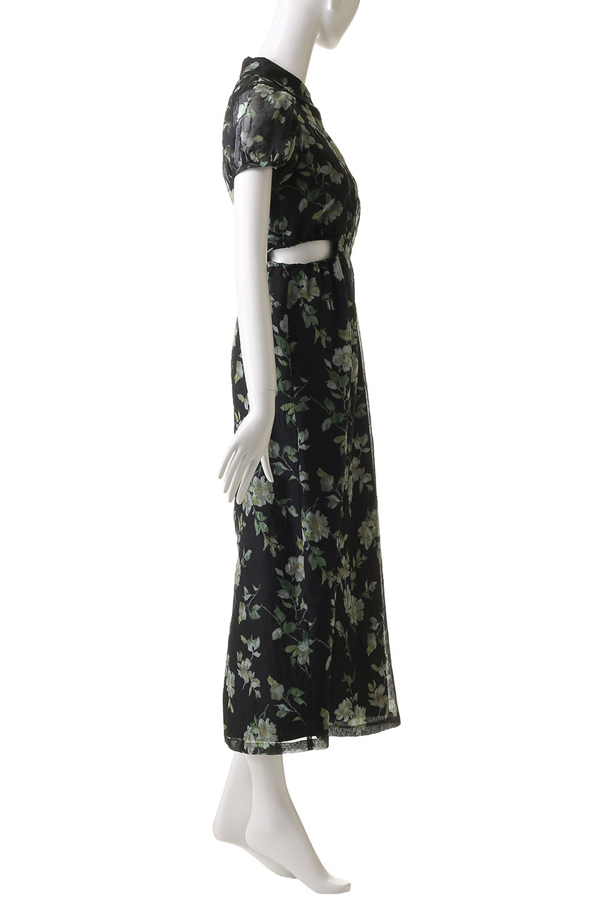 即日発送【新品】クラネ SHEER FLOWER MINI PUFF OP CLANE 正規商品 クラネ シアー フラワー ミニ パフ ワンピース