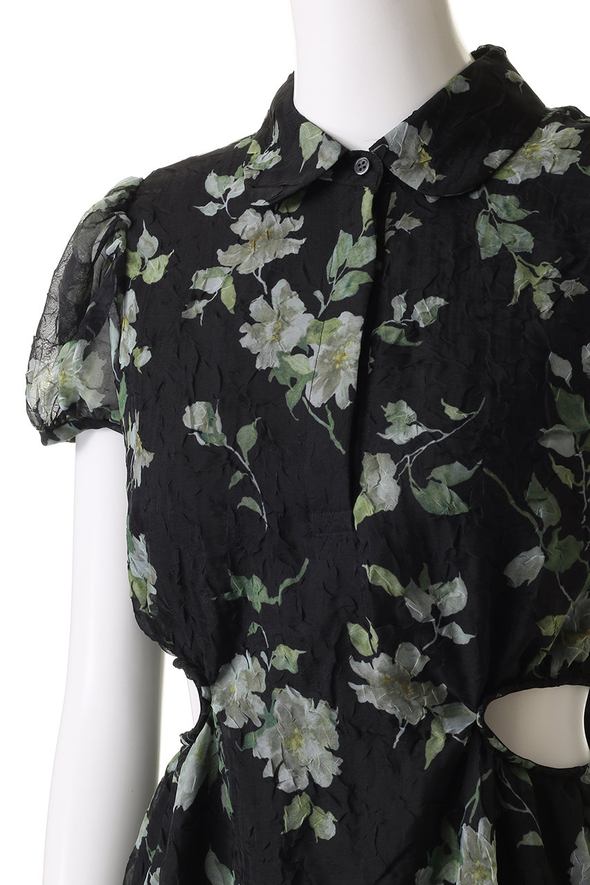 ワンピース CLANE SHEER FLOWER MINI PUFF ONEPIECE 1 SHEER FLOWER MINI PUFF ONEPIECE｜DRESS(ドレス)｜CLANE